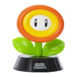 Super Mario Fire Flower Light Paladone Icons #004 Nintendo Desk Lamp